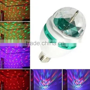Brand New LED Stage Lights E27 Rotating Disco Bulb for Xmas Party KTV Club thumbnail-1