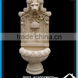 Sandstone Lion Statue Fountain thumbnail-4