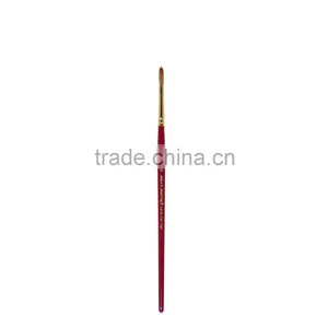 High Grade Short Wood Handle Nylon Hair Artist Brush thumbnail-4