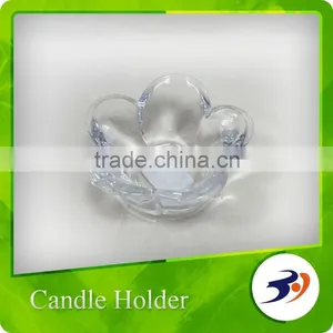Decorative Glass Candle Holder Stem With Lid thumbnail-2