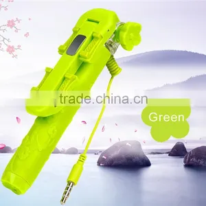 Perfectday Foldable Extendable Cable Selfie Stick Colorful 2015 New thumbnail-4