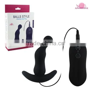 Sex Toys 10 Speed Vibrating Silicone Anal Beads thumbnail-1