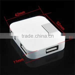 Computer Mini Square Slim Usb 2.0 Hub 4 Port thumbnail-3