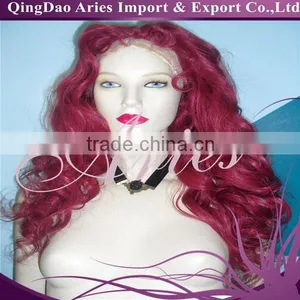 LONG Layered Auburn Red Lace Front Synthetic Wig. Heat Safe. Hand Cut & Styled thumbnail-2