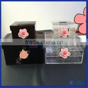 Clear Luxury Custom Made Acrylic Box Wholesale Clear Acrylic Flowers Box Quality Choice thumbnail-4