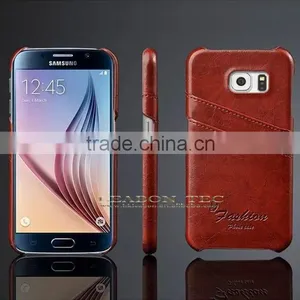 New Products For Samsung Galaxy S6 Leather Case, For Samsung Galaxy S6 Back Cover Case With Card Slots thumbnail-5