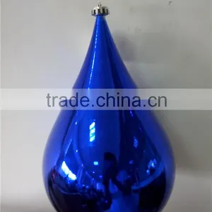 30cm Hanging Water Drop Shaped Large Plastic Christmas Ball thumbnail-1