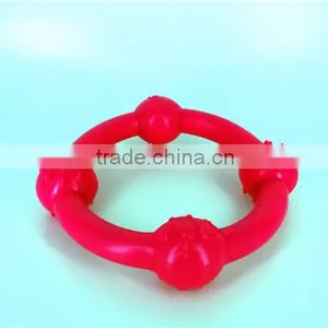 Best Selling Excellent Quality Soft Wholesale Dog Toy Rubber Dog Rubber Ring Dog Toy thumbnail-1