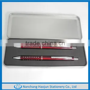 Office Business Cheap Promotional Custom Logo Metal Pen Gift Box Set thumbnail-1