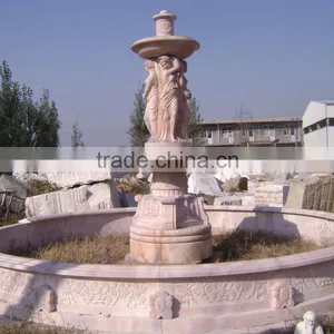 Woman Large Outdoor Water Fountains Hand Carved Marble Stone Sculpture From Vietnam thumbnail-1