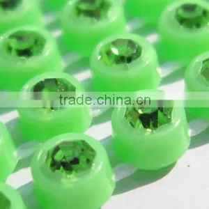 SS8 Neon ab Rhinestone Banding , Decoration Rhinestone Trimming,cabochon,jewelry Accessories,plastic Rhinestone Banding thumbnail-2