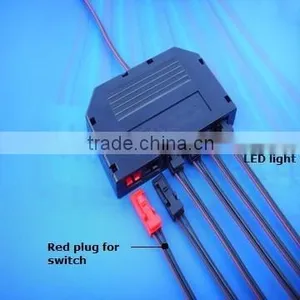 12 Volt DC Glass Shelf Swinglight Male Plugs Electrical Y Splitter Connectors thumbnail-6