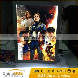 Super Slim Acrylic Real Estate Agents Display LED Window Light Pockets thumbnail-4