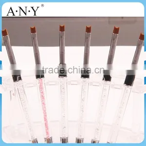 ANY French Nails Building and Design Rosewood Nail Brush for French Style thumbnail-6
