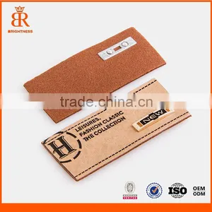 Custom High Quality Leather Patches Garment Label for Clothing thumbnail-1