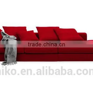 Fire Bird Soild Wood Construction High Quality Feather Fabric Sofa Set thumbnail-2