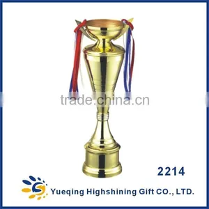 Custom Gold Metal Trophy Base Award Softball Model Trophy Golden Souvenir 2314 China Metal Trophy Cup thumbnail-2