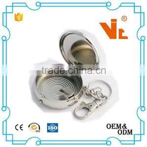 V-MPB10 Decorative Metal Pill Box With Keychain thumbnail-1
