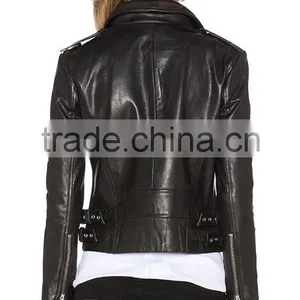 2016 Latest Design Women Pure Leather Jackets for Women Quality Choice thumbnail-4