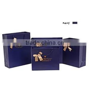 Colorful Ribbon Multiple Sizes Paper Bag For Gift thumbnail-5