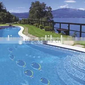 Outside Wall Decorations for Swimming Pool/ Cheap Glass Stone Tile China thumbnail-1