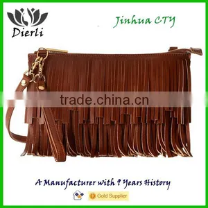 Fringe Tassel PU Leather Messenger Bag thumbnail-1