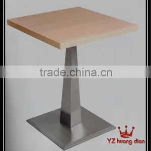 Wooden Dining Table With Chrome Leg thumbnail-1