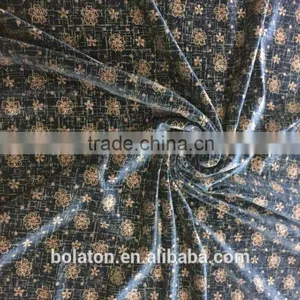 Hot Selling KS Velvet Flower Lacquer Print Velvet for Dress to Middle East thumbnail-5