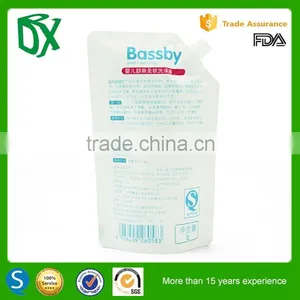 China Custom Printing Newest Matte Ldpe Stand up Spout Pouch for Liquid thumbnail-5