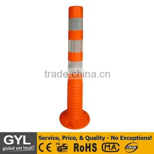 Orange Recycled Plastic Sign Post thumbnail-1