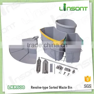 Wholesale Revolve Sorting Type Plastic Waste Bins Replacement Parts Rubbish Bin thumbnail-1