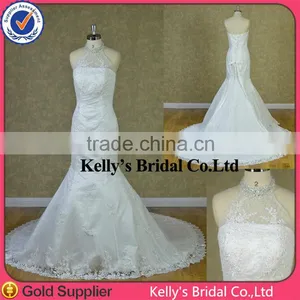 One-shoulder Straps Sweetheart Necklinelace Open Back Mermaid Wedding Dress thumbnail-5