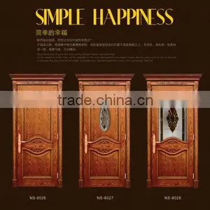 Carving Pattern Interior Solid Wooden Door thumbnail-4