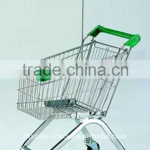 Metal Chrome Kids Supermarket Shopping Trolley HSX-S441 thumbnail-1