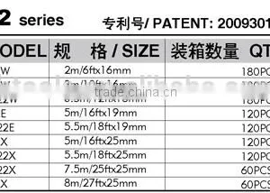 Rubber Coated Round Steel Tape Measure Best Selling 16ft Emboseed Measuring Tape With Double Side Tape thumbnail-4