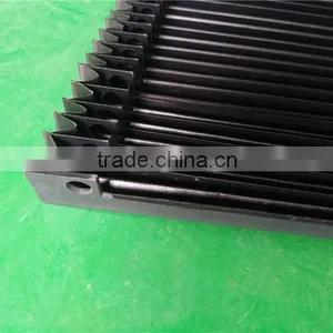 Free Samples PVC Plastic Nylon Dust Proof Bellow Cover With Steel Plate for Cutting Machine thumbnail-3