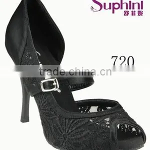 Small Open Toe Ladies Tango Dance Shoes Fron Suphini thumbnail-2