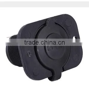 High Quality Waterproof 12v/24v Motorcycle Cigarette Lighter Plug Power Socket thumbnail-2