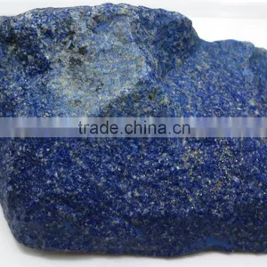 Natural Afghan Lapis Lazuli Rough Gemstone With Rare Golden Matrix Opaque Blue Color Good Quality thumbnail-3