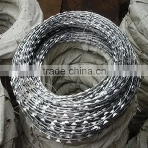 High Quality PVC Coated Razor Barbed Wire From Jinzhou Factory thumbnail-1
