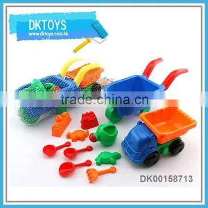 Hot Summer Plastic Mini Sand Wheelbarrow Kids Beach Toys thumbnail-1