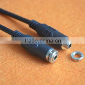 Dual Panel Mount 3.5 Stereo Female to Female Cable thumbnail-1