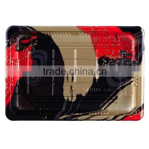 SM1-1103FB Disposable Plastic Japanese Sushi Tray Sushi Plate Food Container thumbnail-1