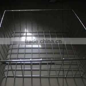 Metal Wire Mesh Slatwall Basket,display Basket,supermarket Hanging Basket thumbnail-2