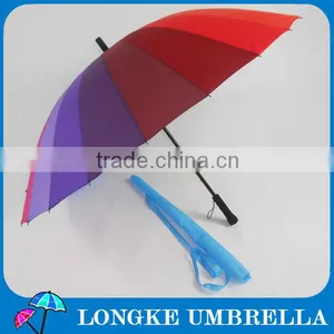 [G061]24 Colors Rainbow Umbrella With Golf Umbrella Sleeve thumbnail-1