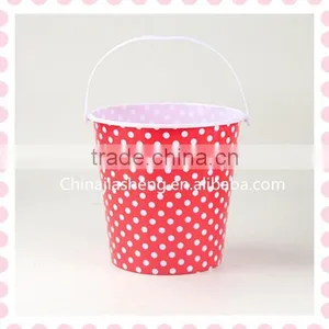 Candy Color Plastic Food Bucket With Handle thumbnail-1