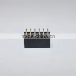 2.54mm Double Row Straight Female Header 6 Pin thumbnail-3