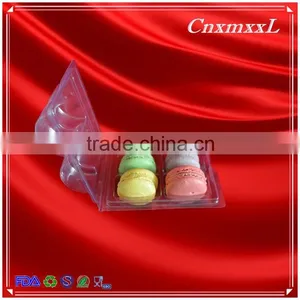 Plastic 4 Pcs Macaron Insert Wholesale Blister Tray Pacakging in Custom Design thumbnail-6