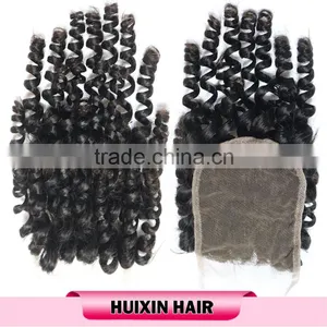 Best Price Top Quality Virgin Brazilian Hair Lace Closure Brazilian Baby Curly Lace Closure thumbnail-2