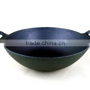 Cast Iron Wok Pan Dia:24.5CM thumbnail-2